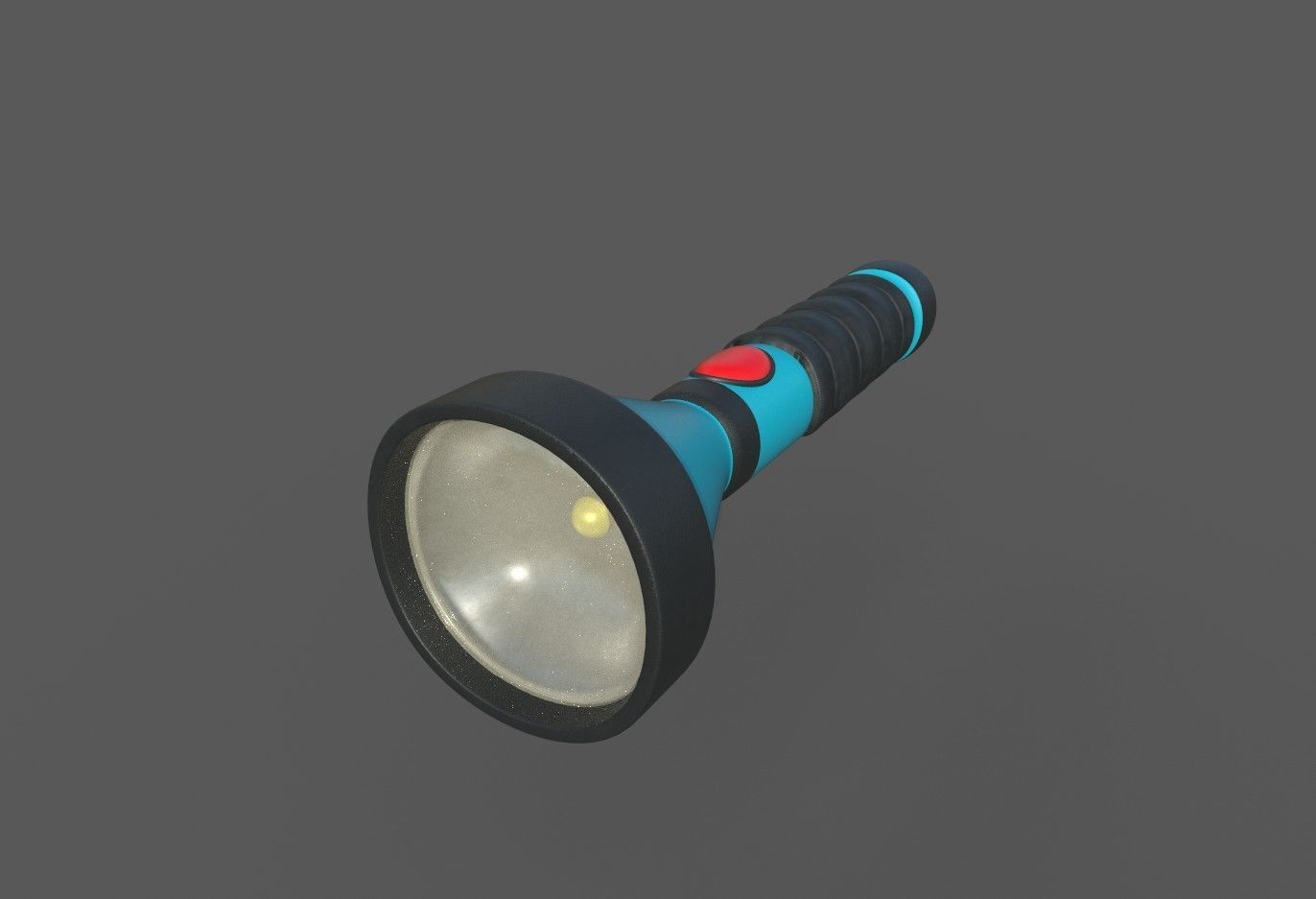 Flashlight Low-poly 3D model_1