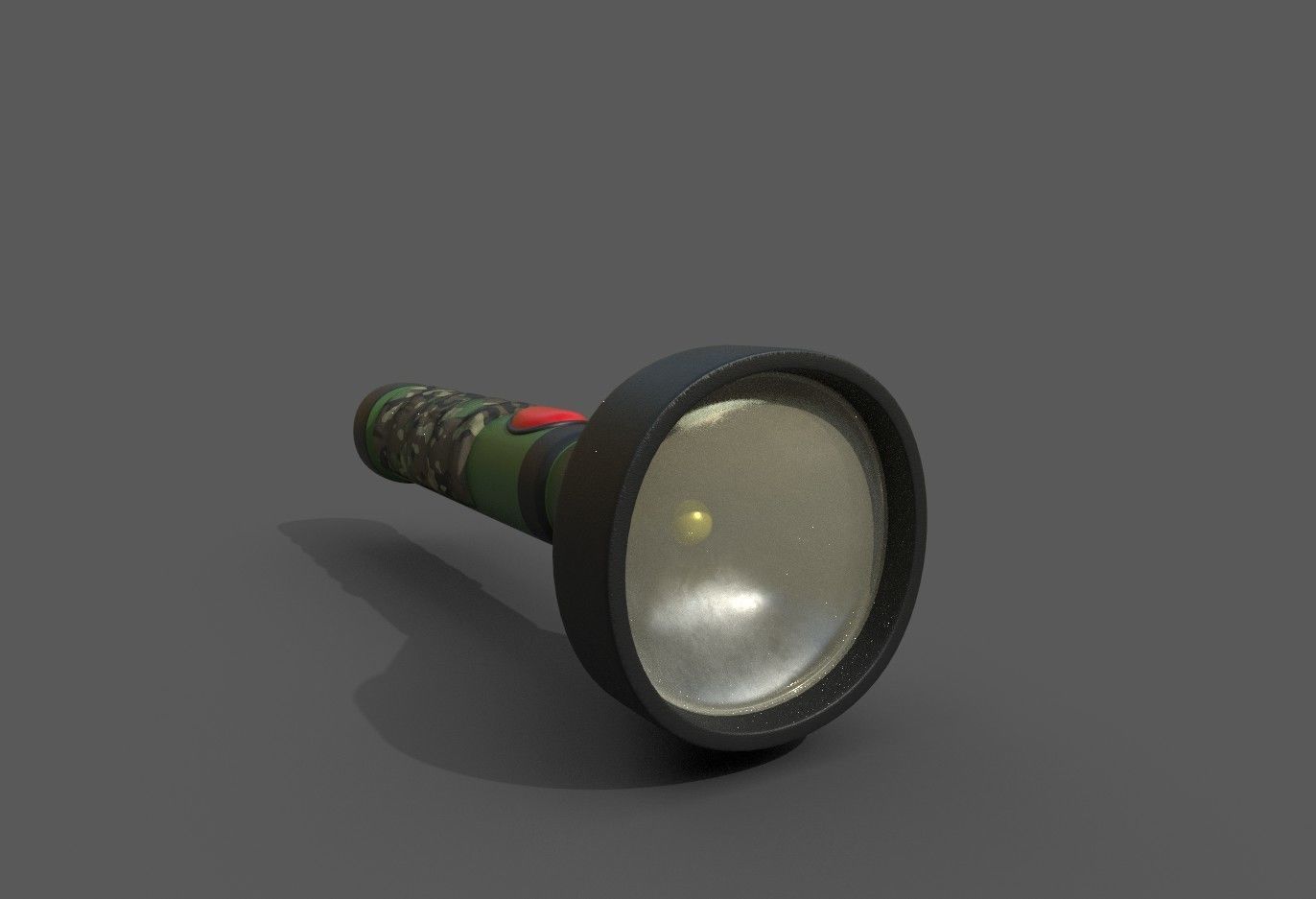Flashlight Low-poly 3D model_9