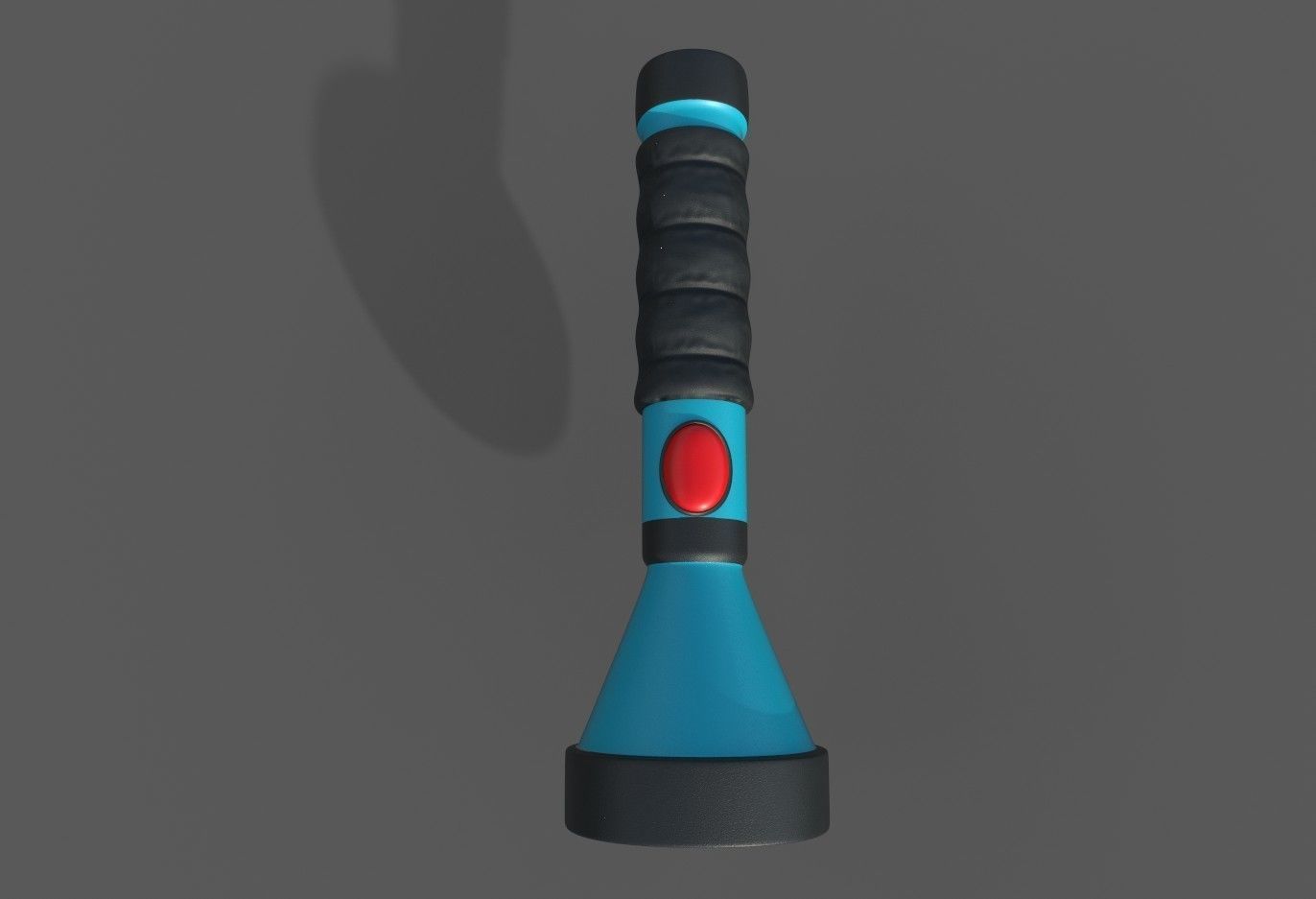 Flashlight Low-poly 3D model_2