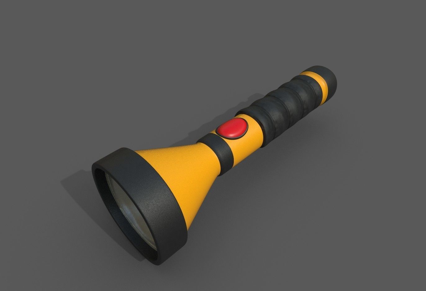 Flashlight Low-poly 3D model_15