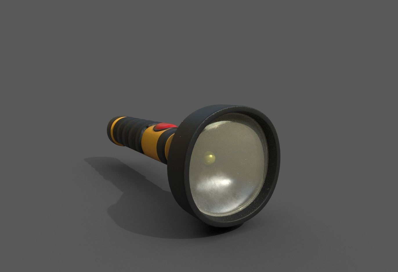 Flashlight Low-poly 3D model_10