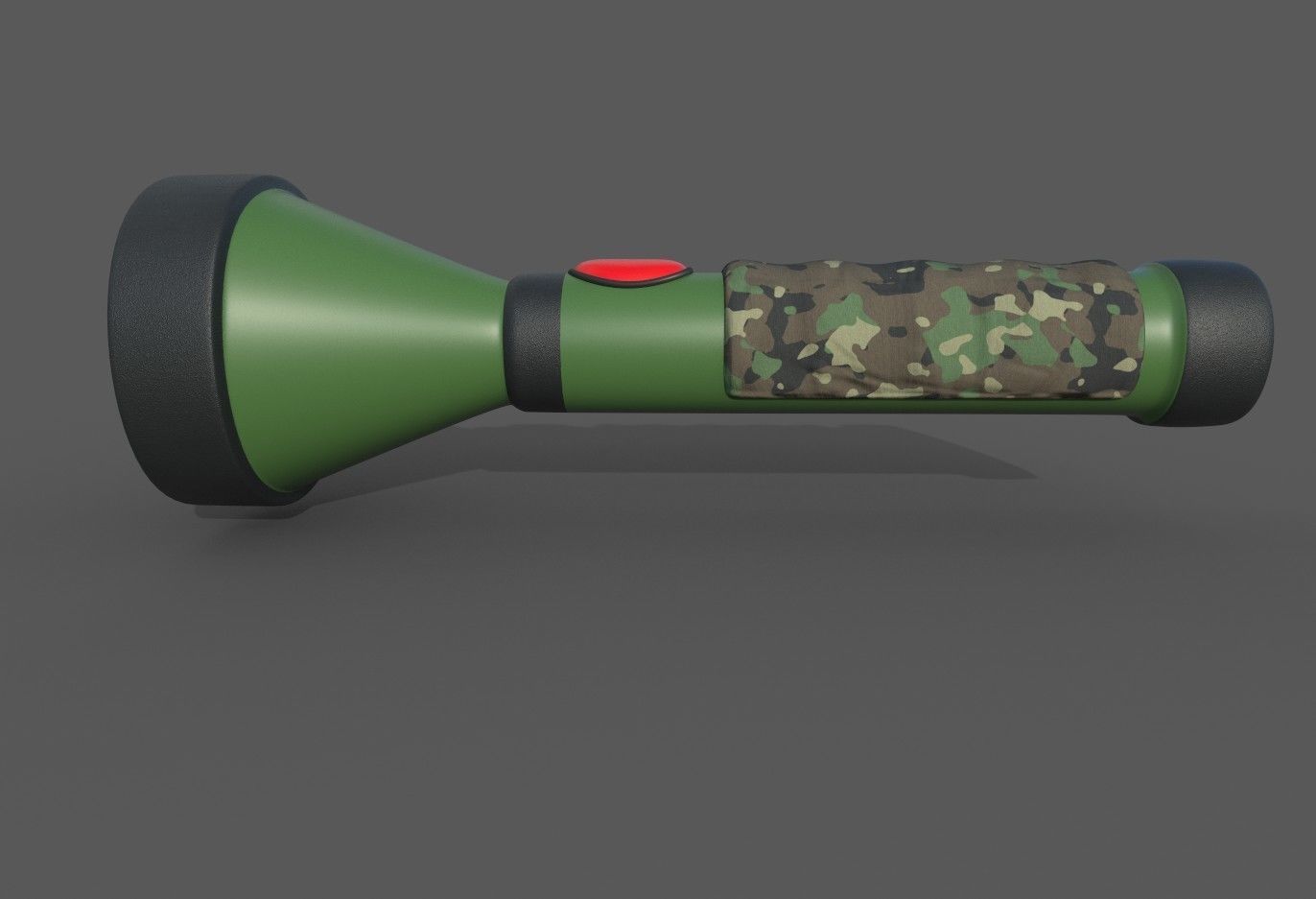 Flashlight Low-poly 3D model_7