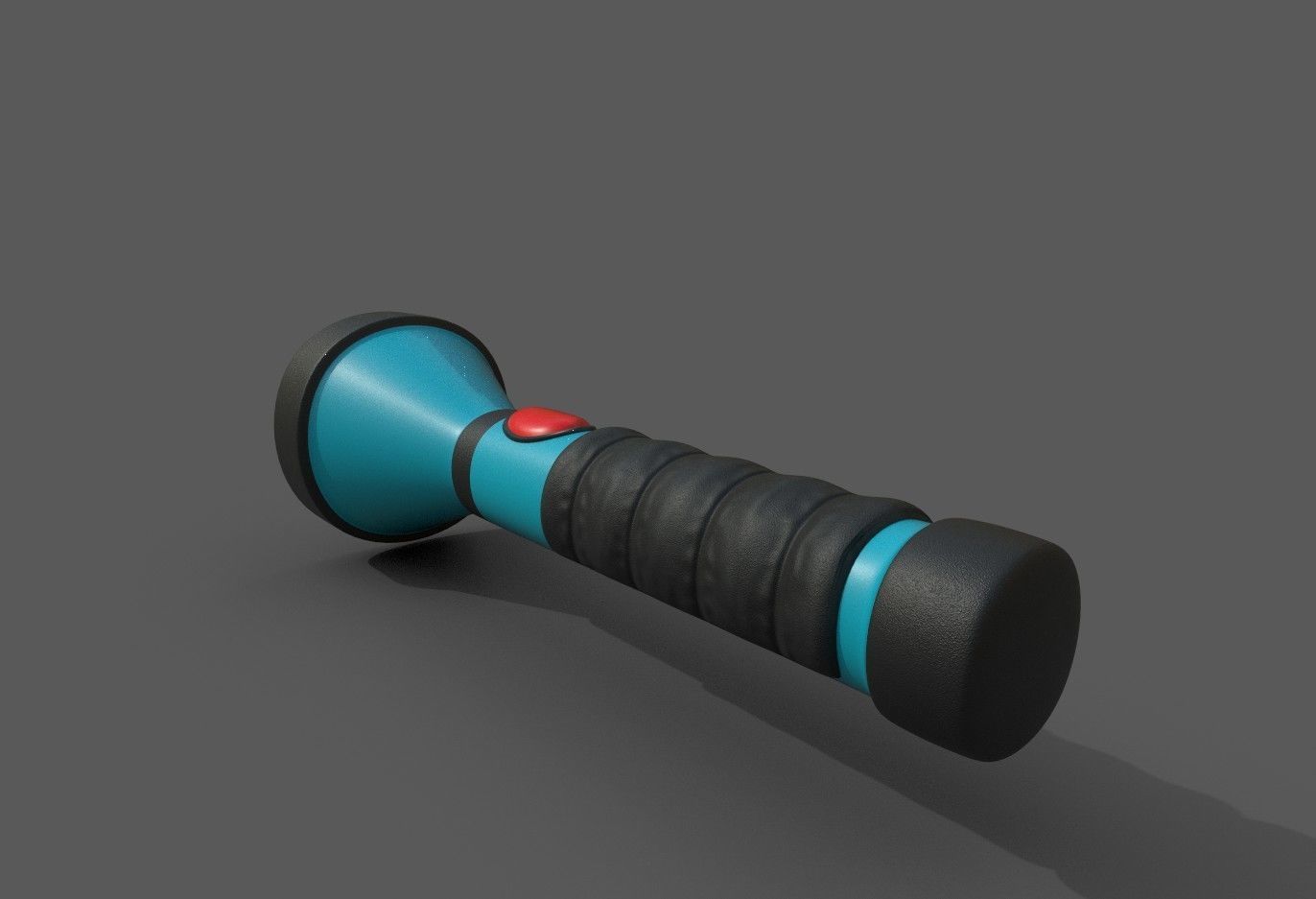 Flashlight Low-poly 3D model_14