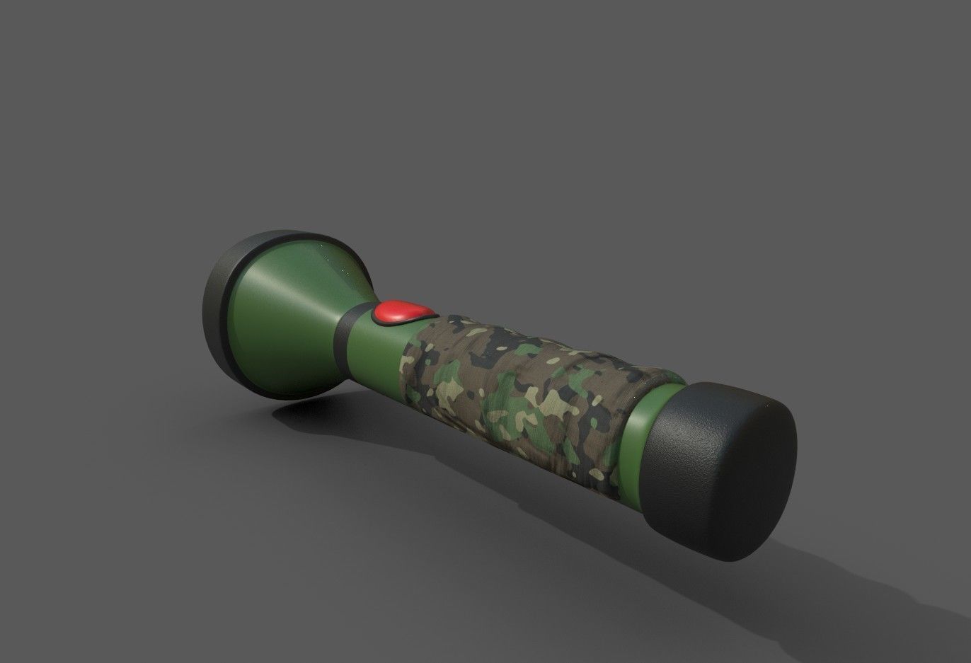 Flashlight Low-poly 3D model_12