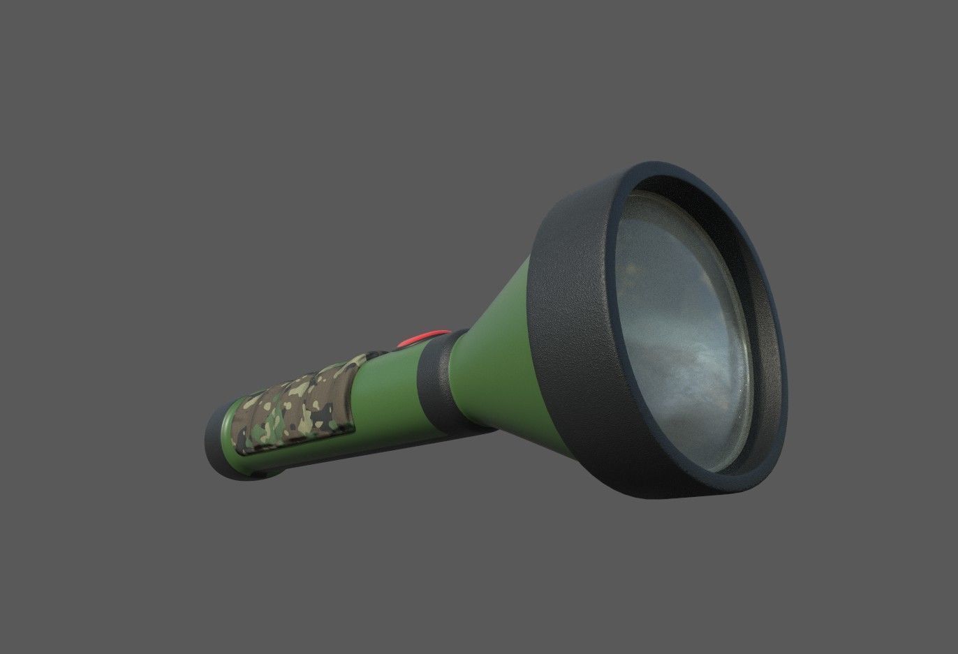 Flashlight Low-poly 3D model_6