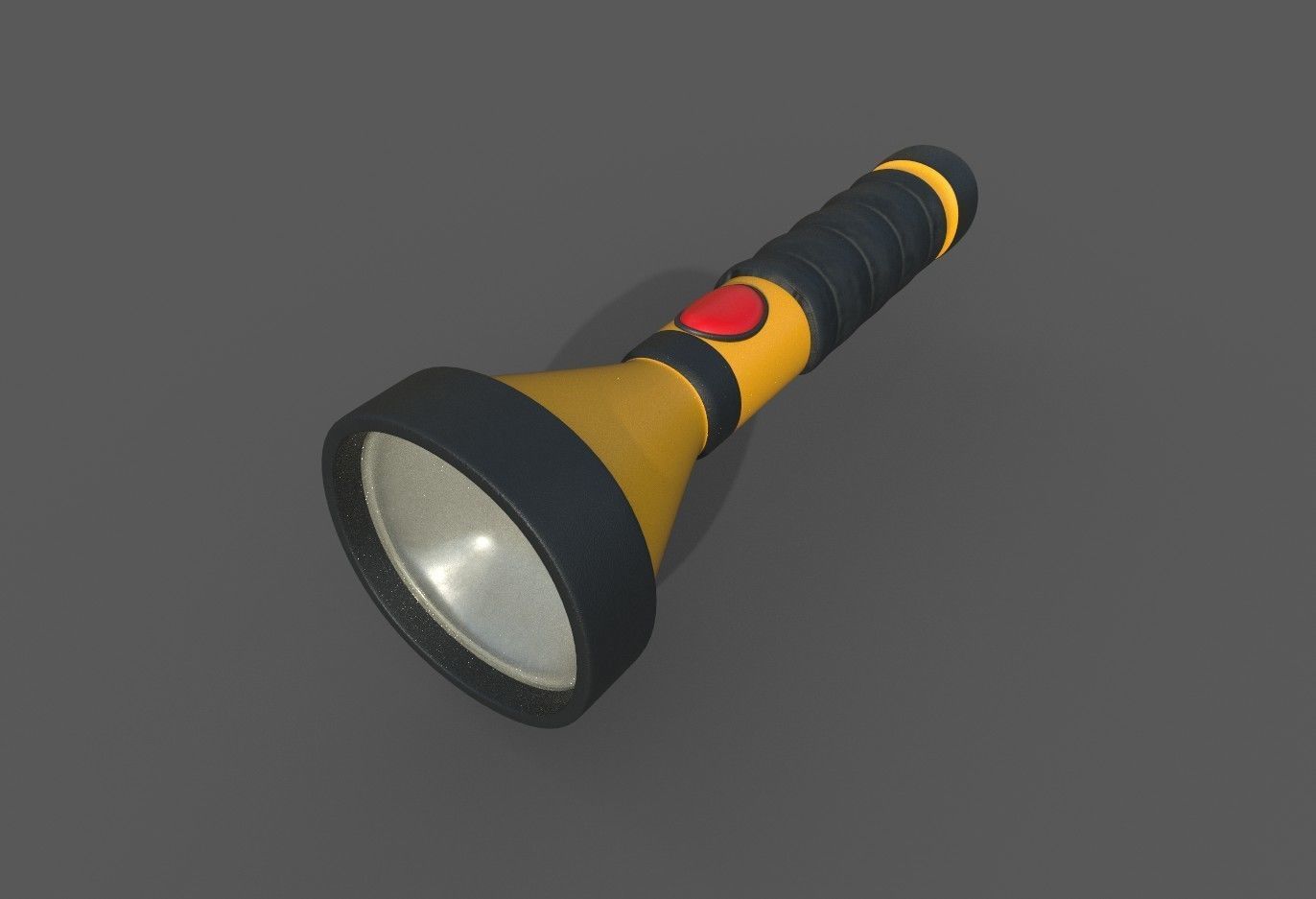 Flashlight Low-poly 3D model_3
