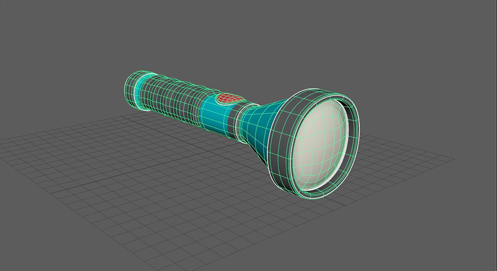 Flashlight Low-poly 3D model_19