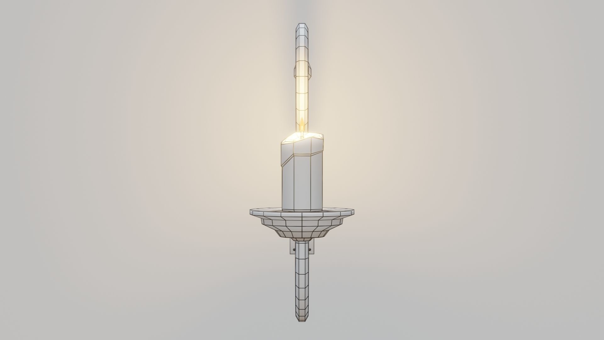 Wall Fixture 1 PBR Low-poly 3D model_4