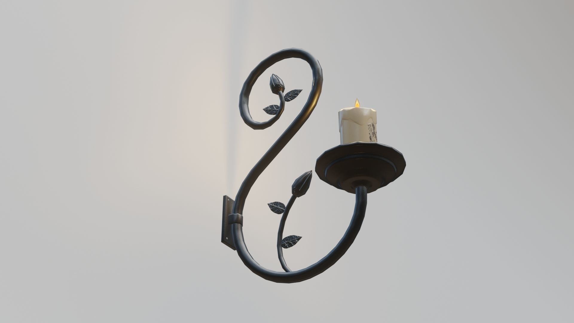 Wall Fixture 1 PBR Low-poly 3D model_9