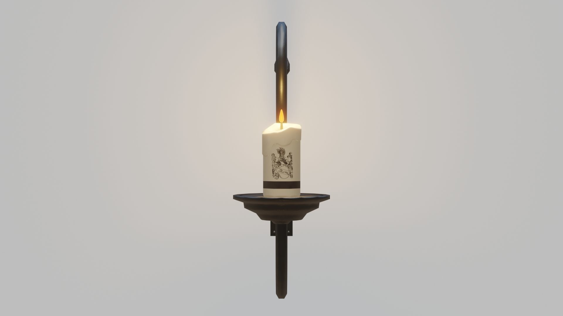 Wall Fixture 1 PBR Low-poly 3D model_3