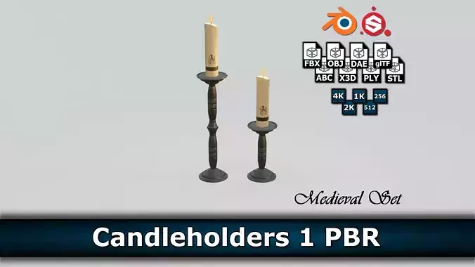 Candleholders 1 PBR pair of candlesticks
