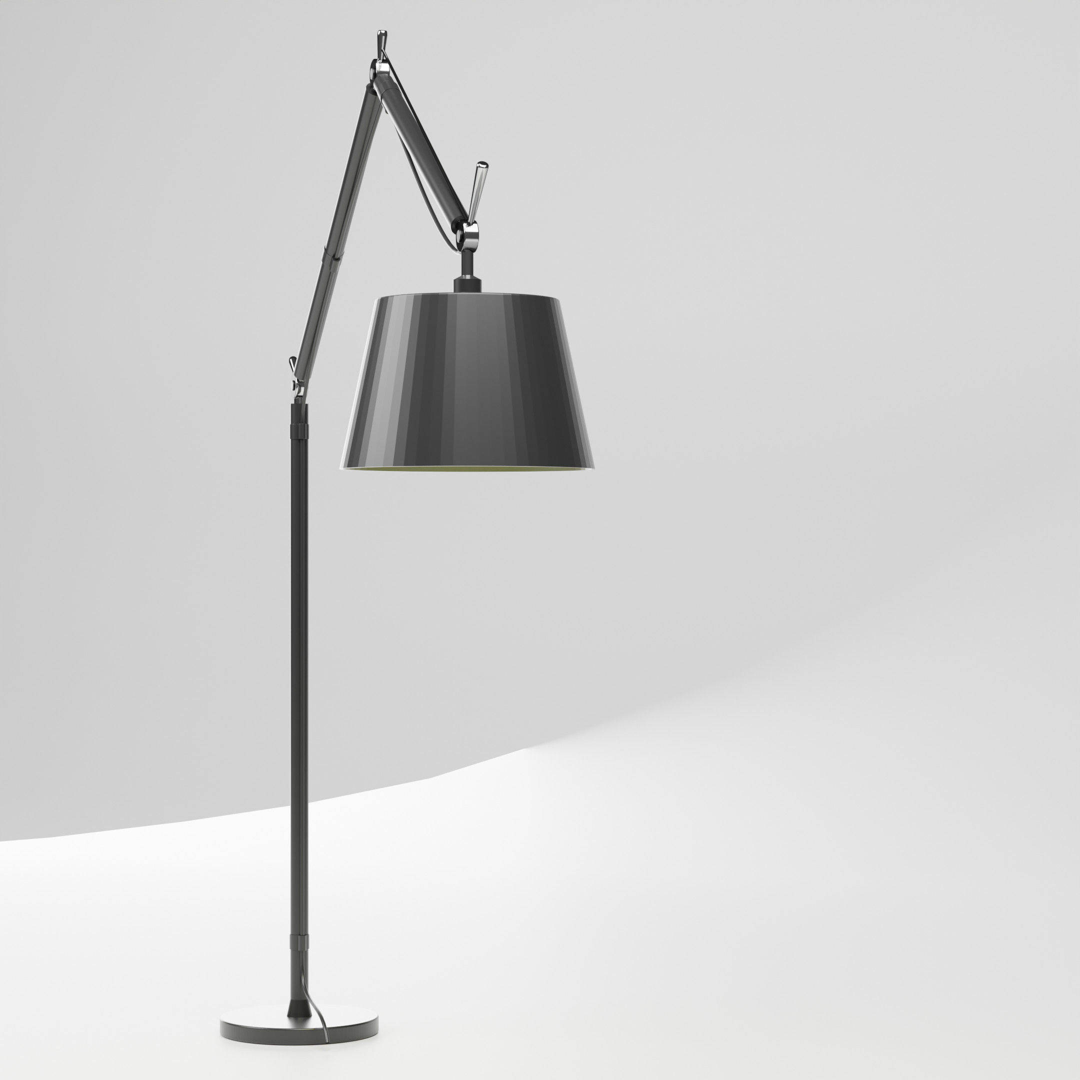Tolomeo Mega Floor Lamp Low-poly 3D model_3
