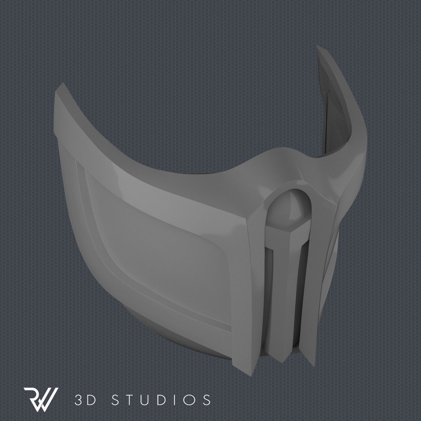 MK11 Scorpion Mask V3 - STL File 3D print model_4