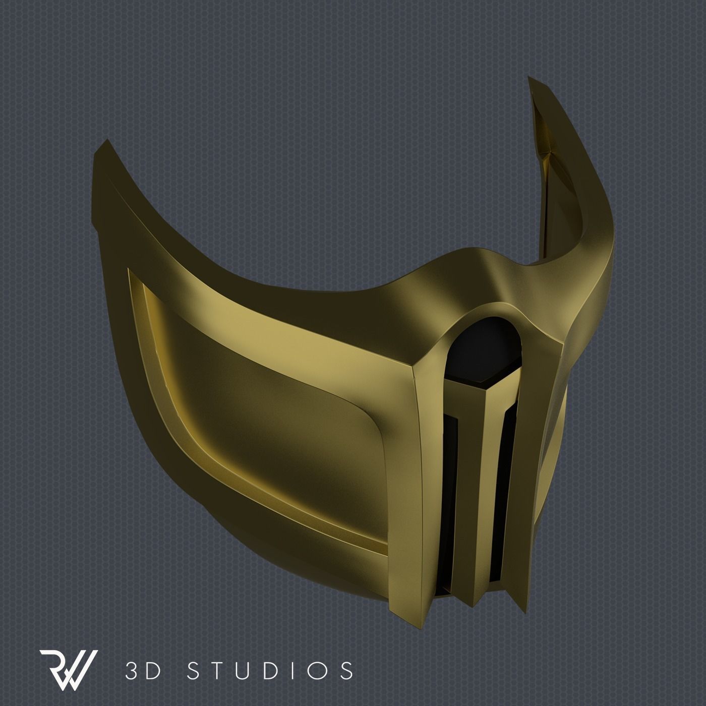 MK11 Scorpion Mask V3 - STL File 3D print model_1