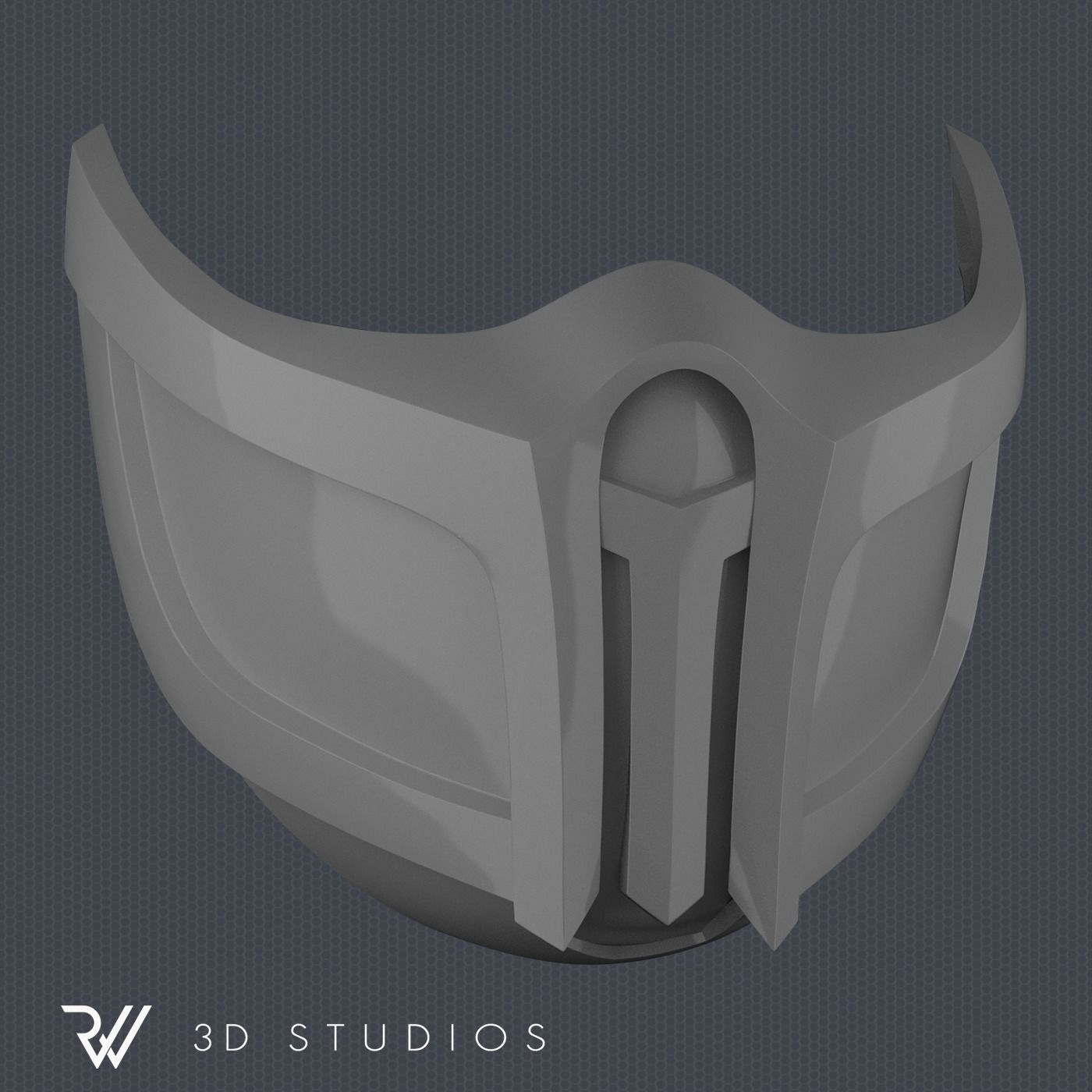 MK11 Scorpion Mask V3 - STL File 3D print model_3