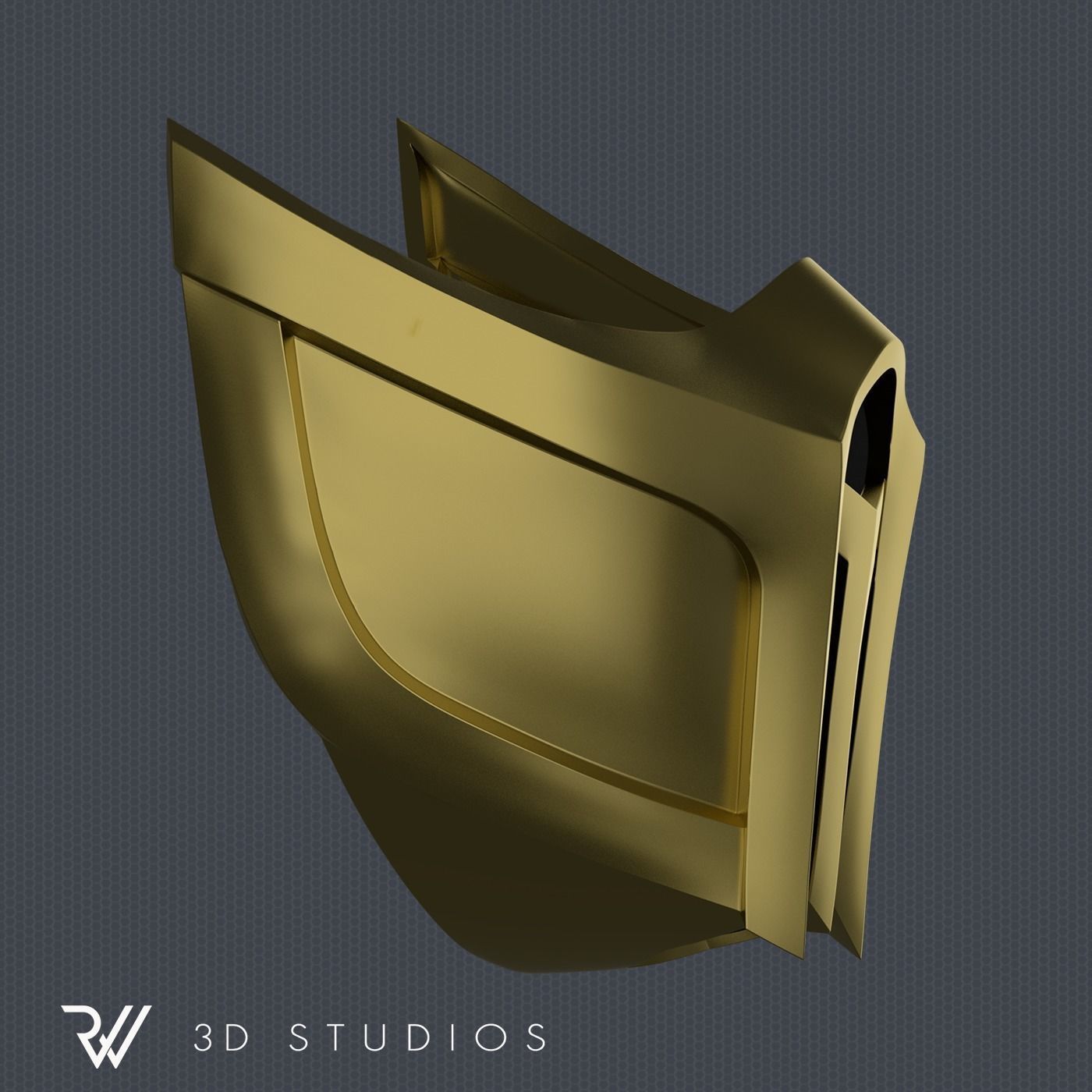 MK11 Scorpion Mask V3 - STL File 3D print model_2
