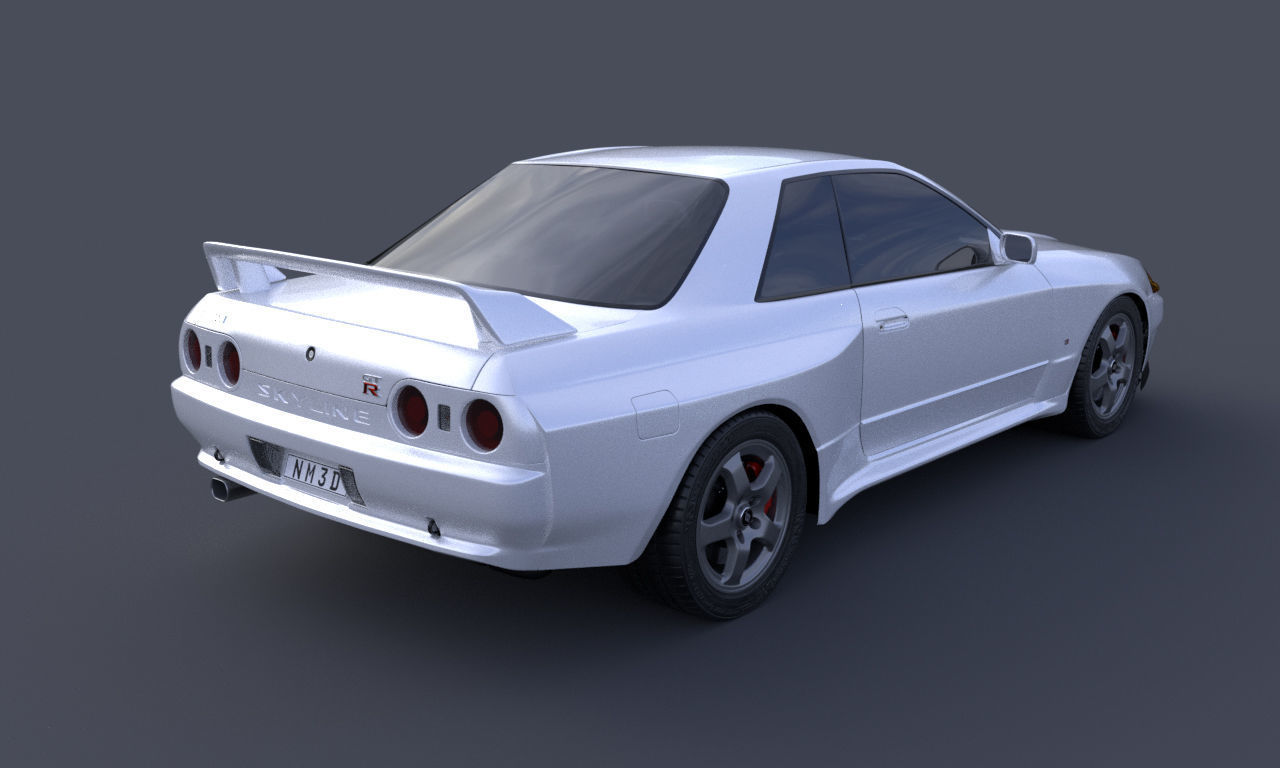 Nissan Skyline GTR R32 3D model_3