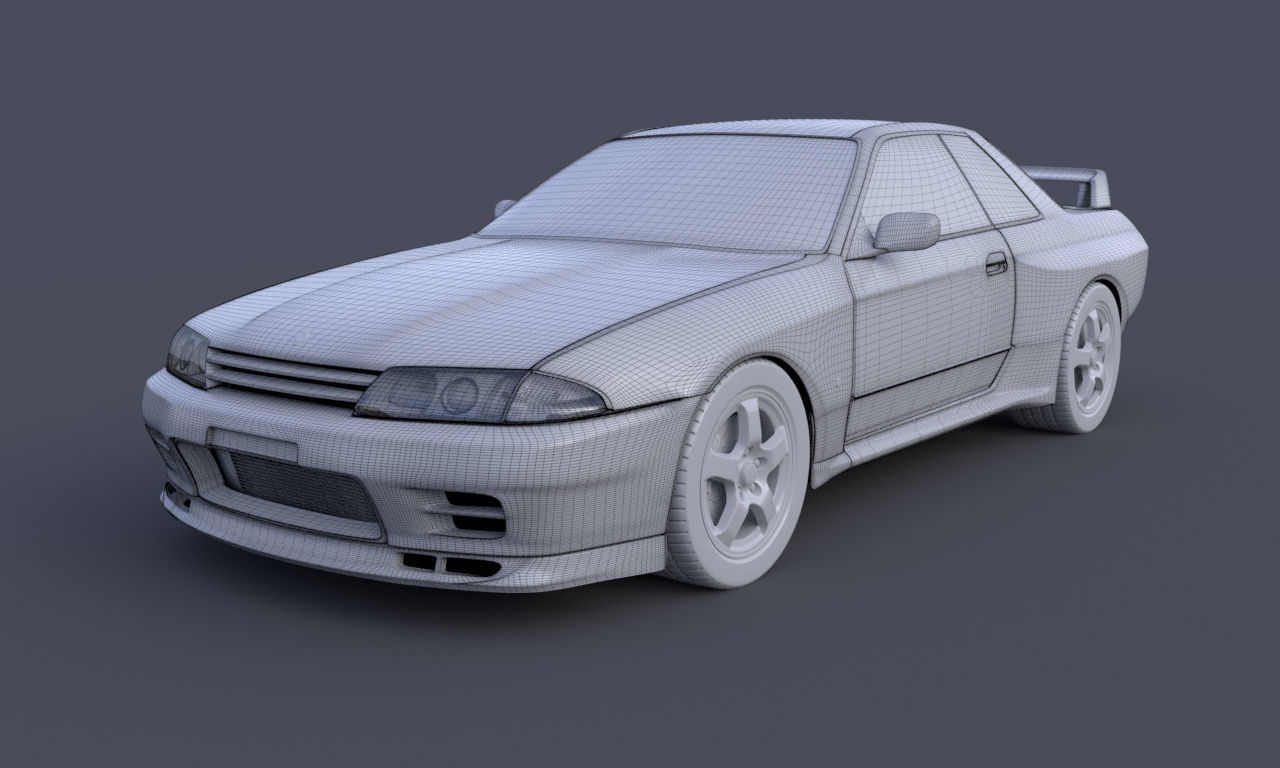 Nissan Skyline GTR R32 3D model_14