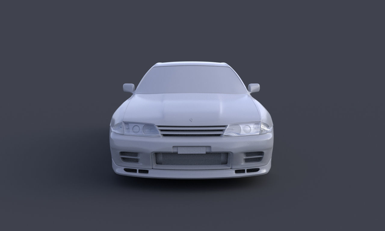 Nissan Skyline GTR R32 3D model_8