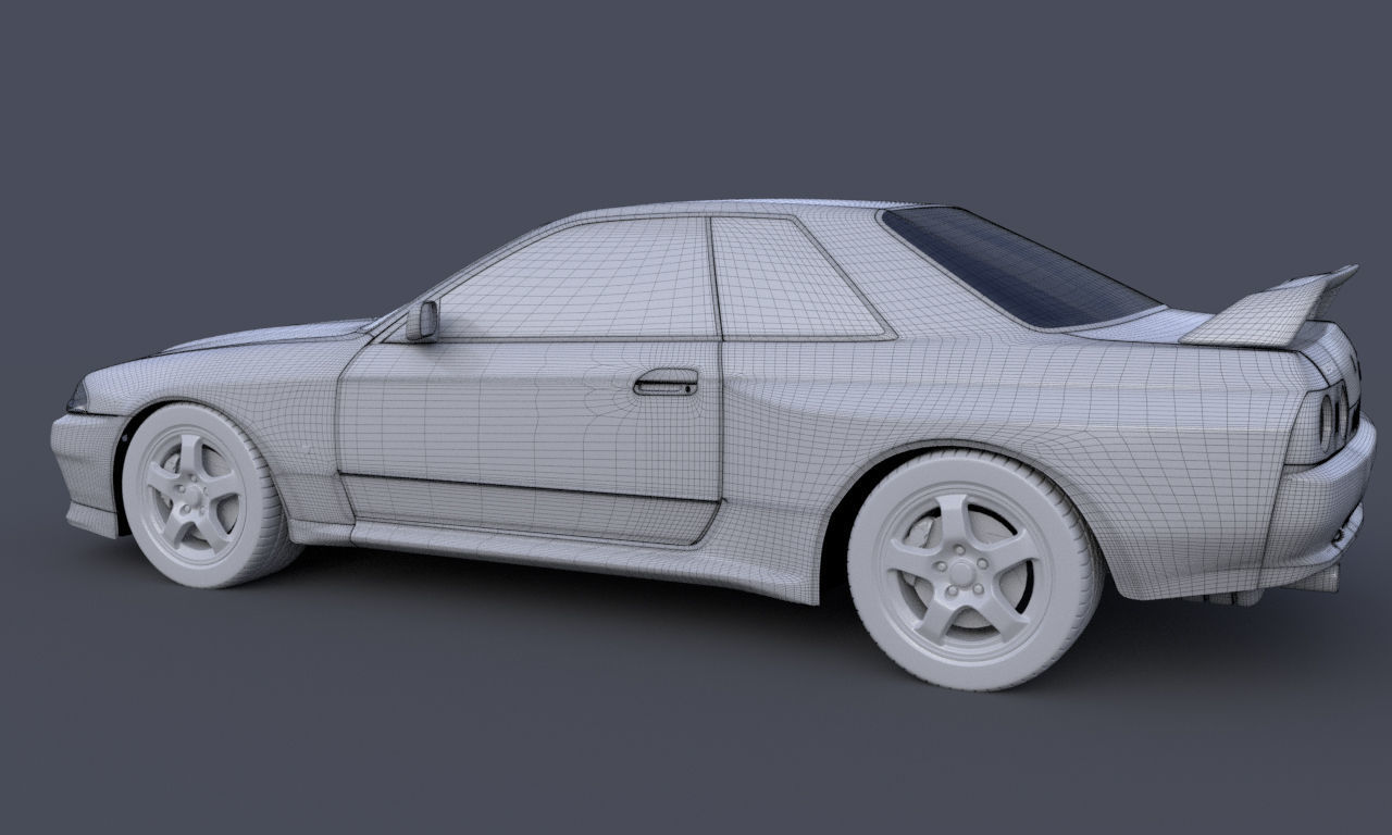 Nissan Skyline GTR R32 3D model_19