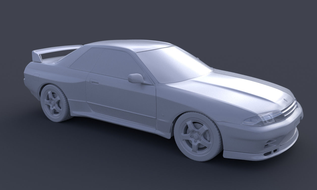 Nissan Skyline GTR R32 3D model_9
