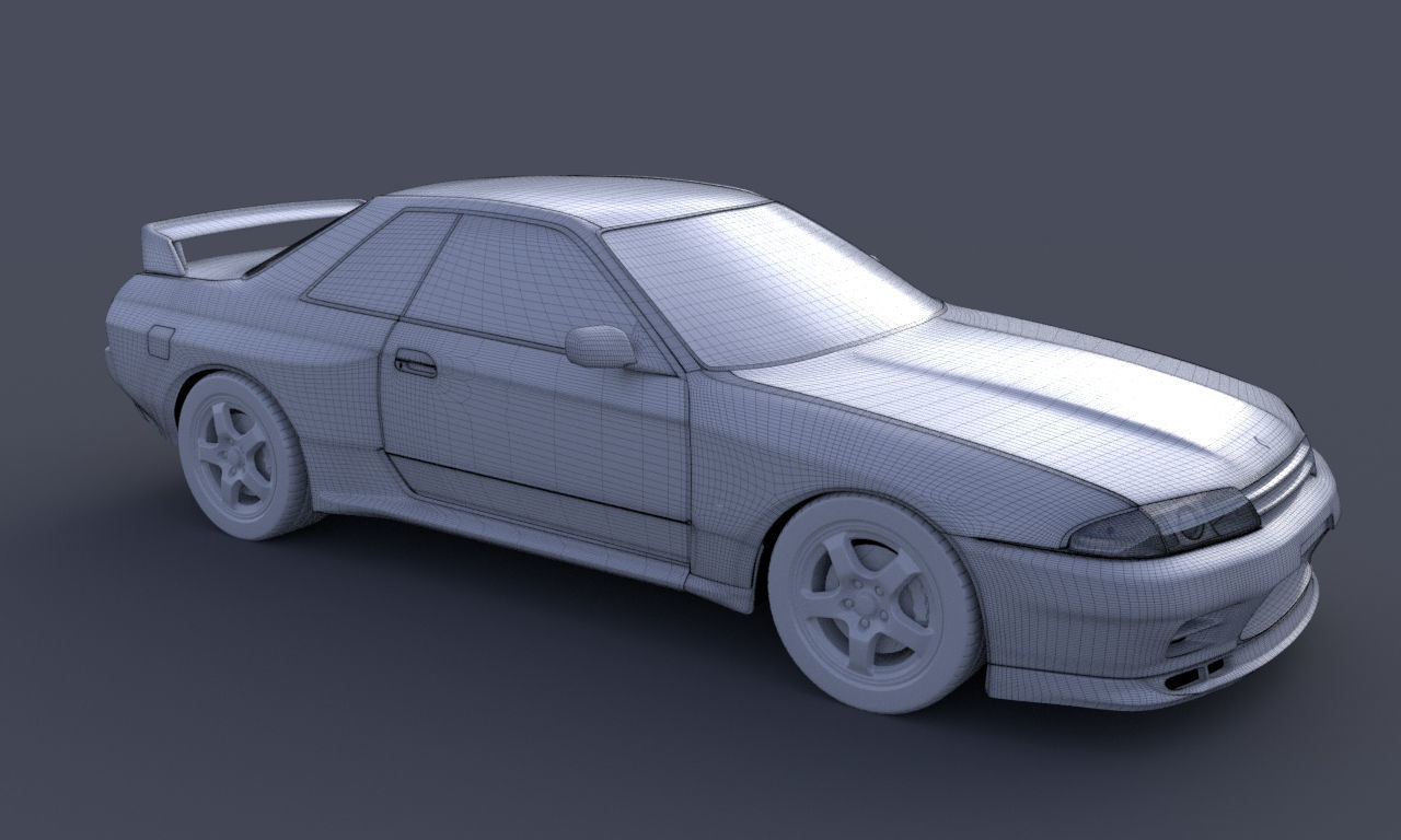 Nissan Skyline GTR R32 3D model_16