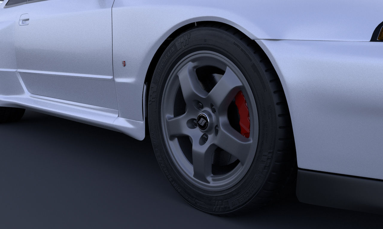 Nissan Skyline GTR R32 3D model_6