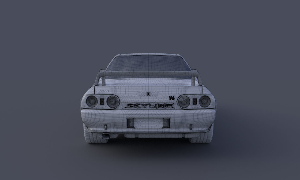 Nissan Skyline GTR R32 3D model_18