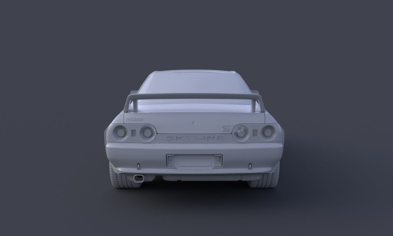 Nissan Skyline GTR R32 3D model_11