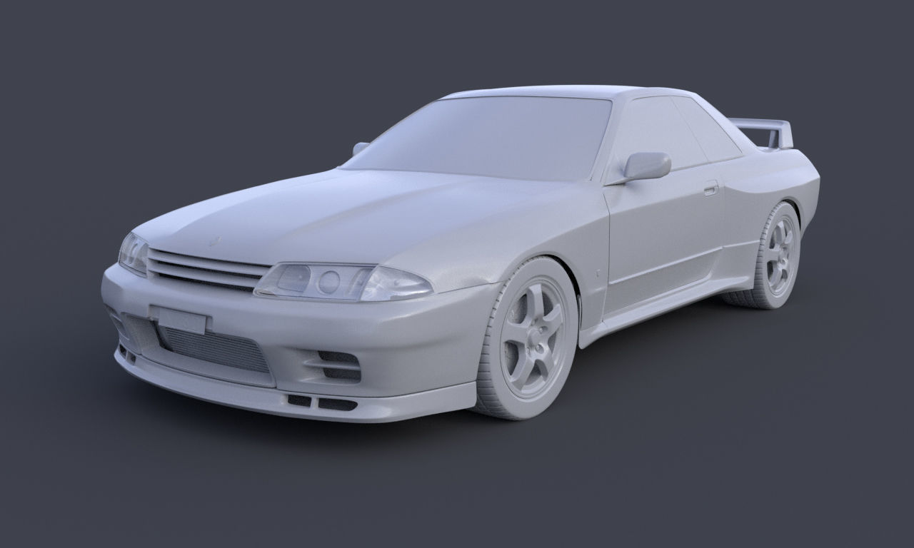 Nissan Skyline GTR R32 3D model_7