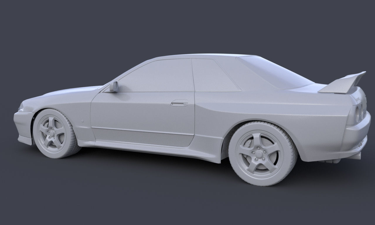 Nissan Skyline GTR R32 3D model_12