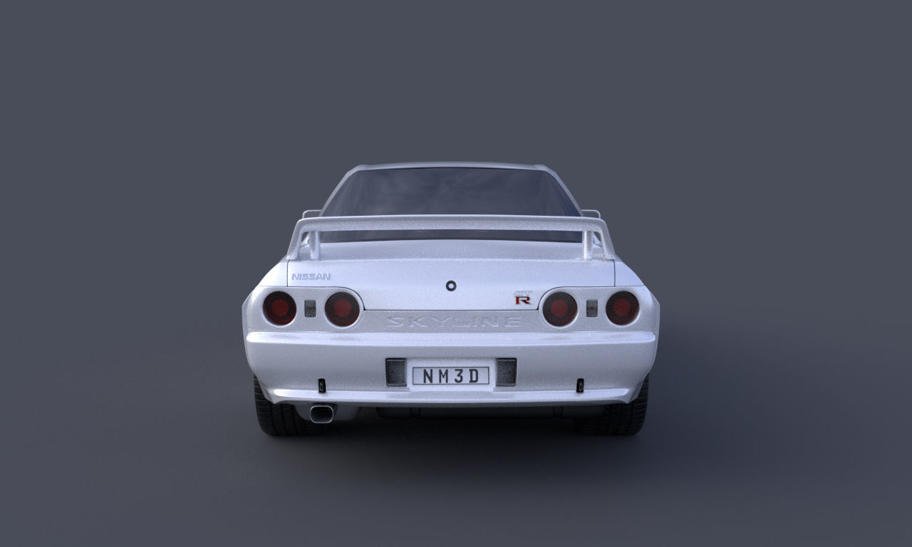 Nissan Skyline GTR R32 3D model_4