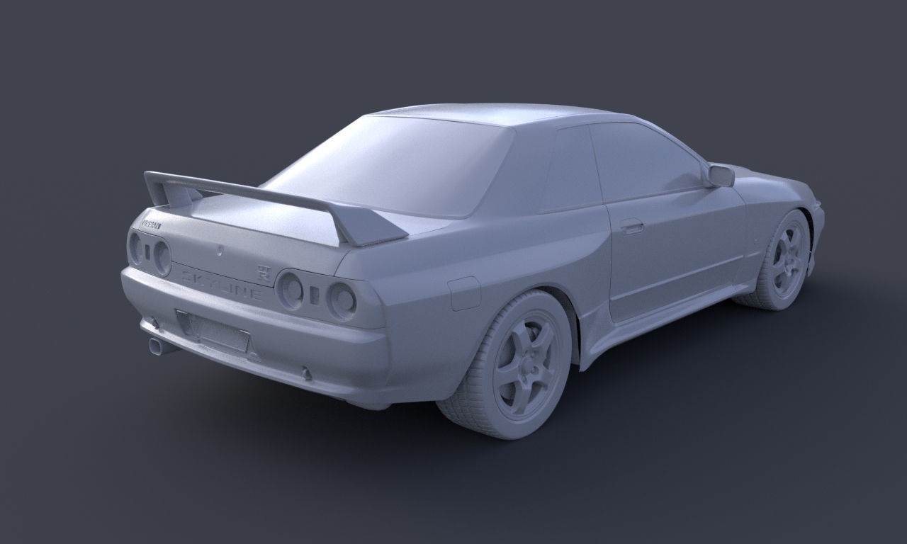 Nissan Skyline GTR R32 3D model_10