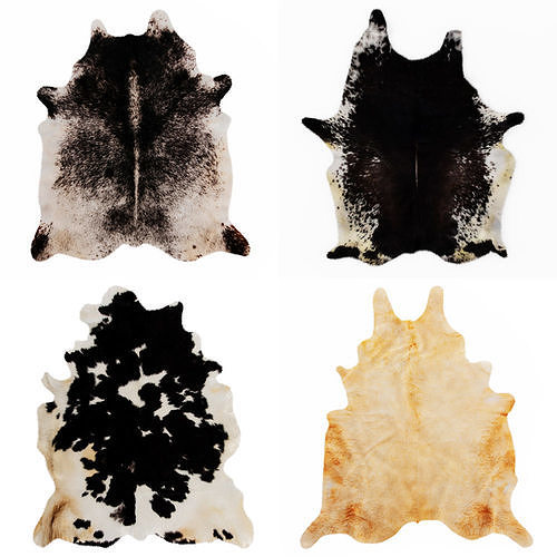 Four rugs from animal skins 01 3D model