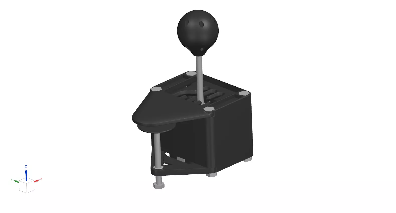7 Speed Shifter for Sim Racing 3D print model_0