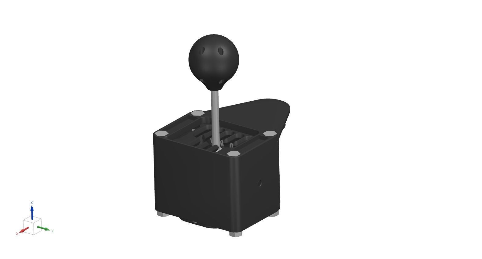 7 Speed Shifter for Sim Racing 3D print model_1