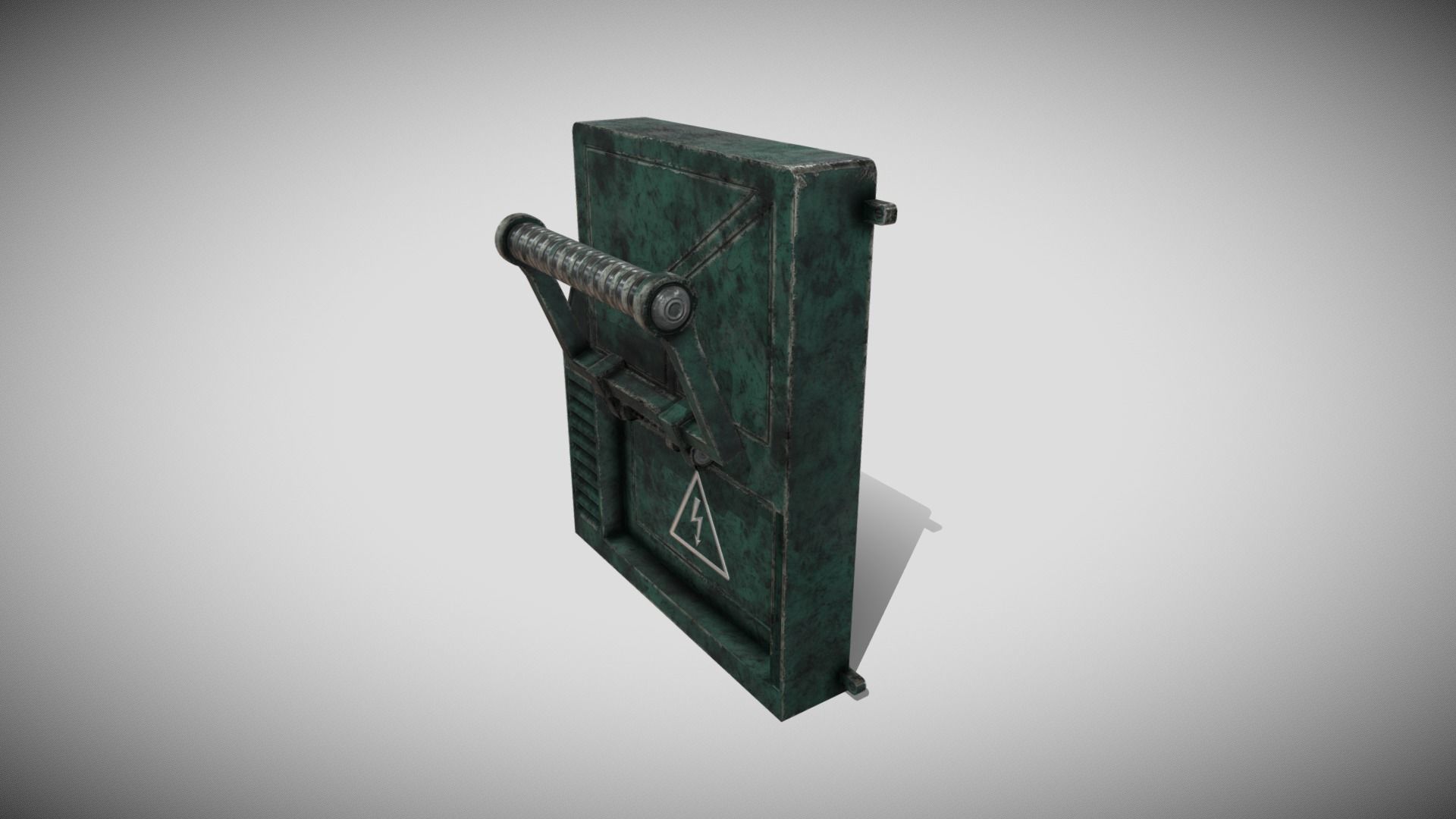 Sci-fi Panel Element Low-poly 3D model_3