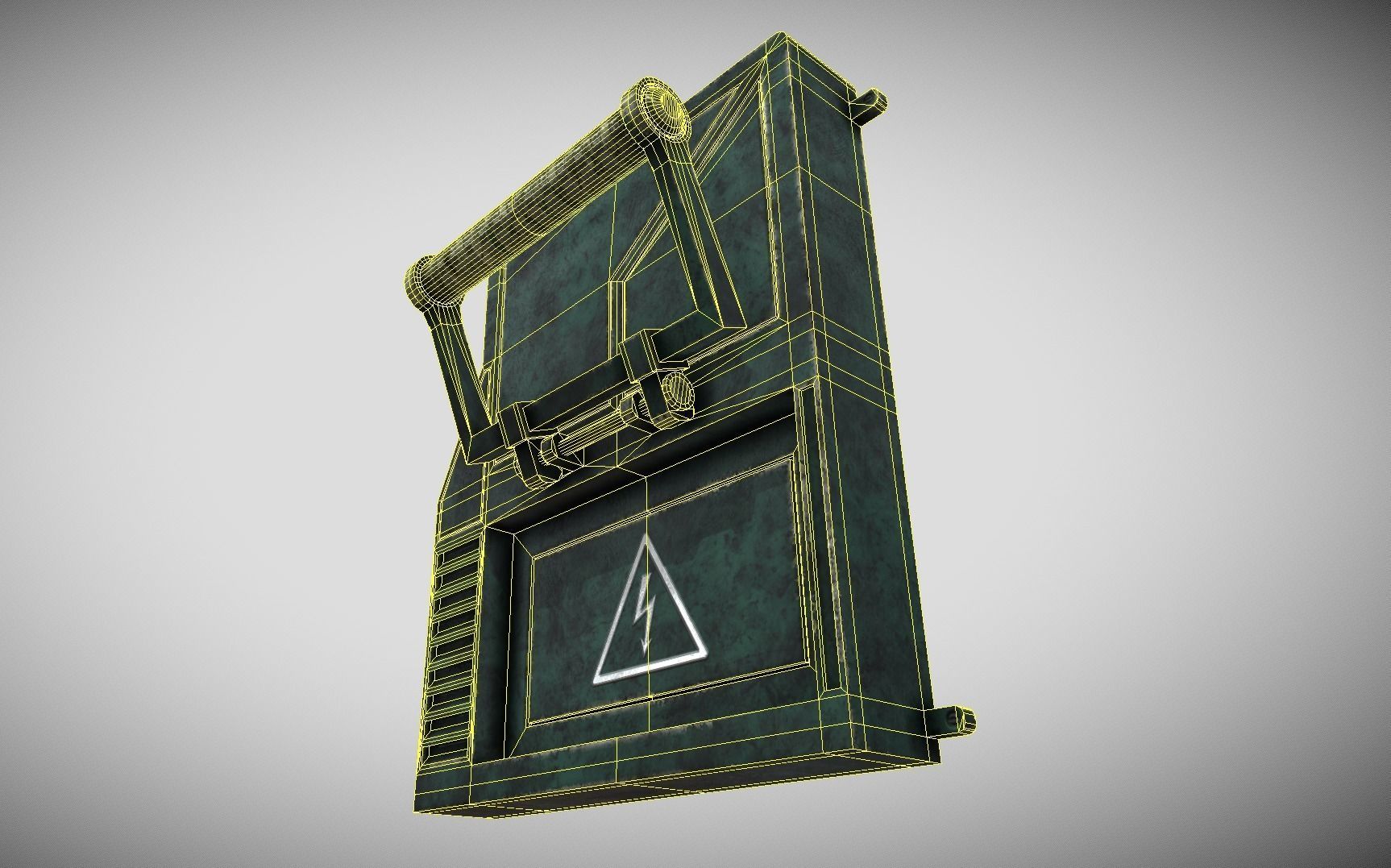 Sci-fi Panel Element Low-poly 3D model_15