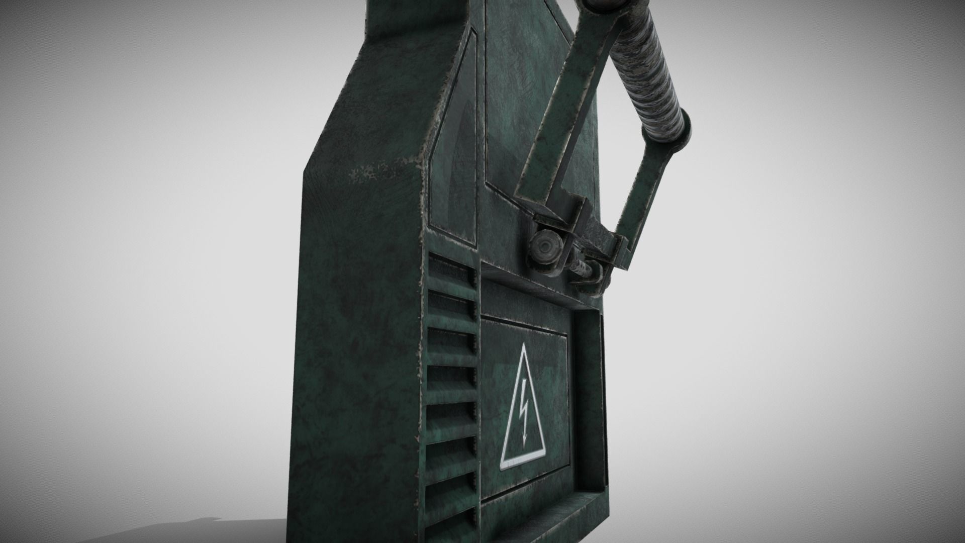 Sci-fi Panel Element Low-poly 3D model_6