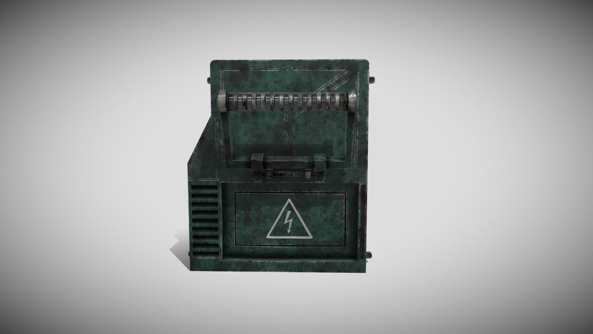 Sci-fi Panel Element Low-poly 3D model_2