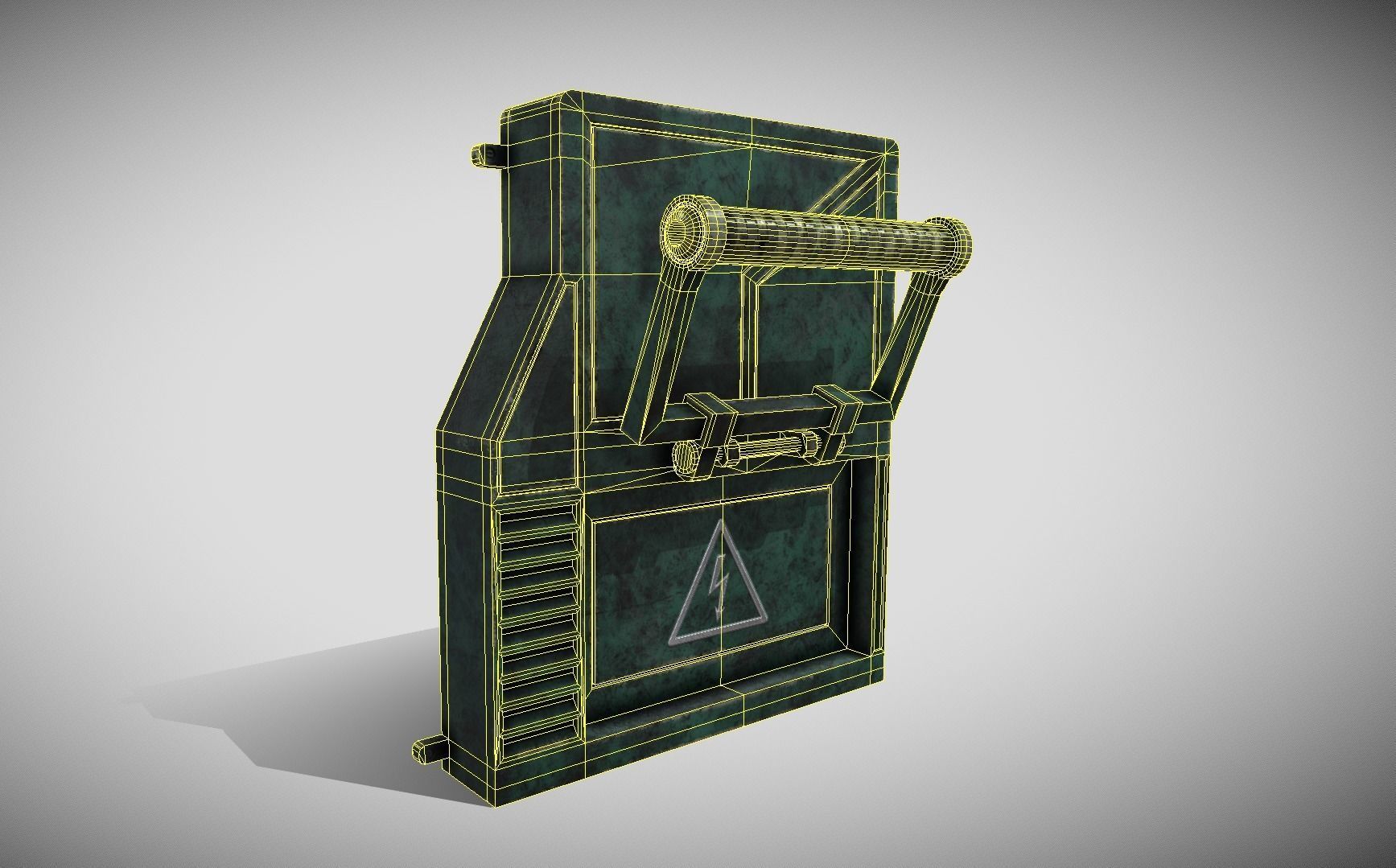 Sci-fi Panel Element Low-poly 3D model_14