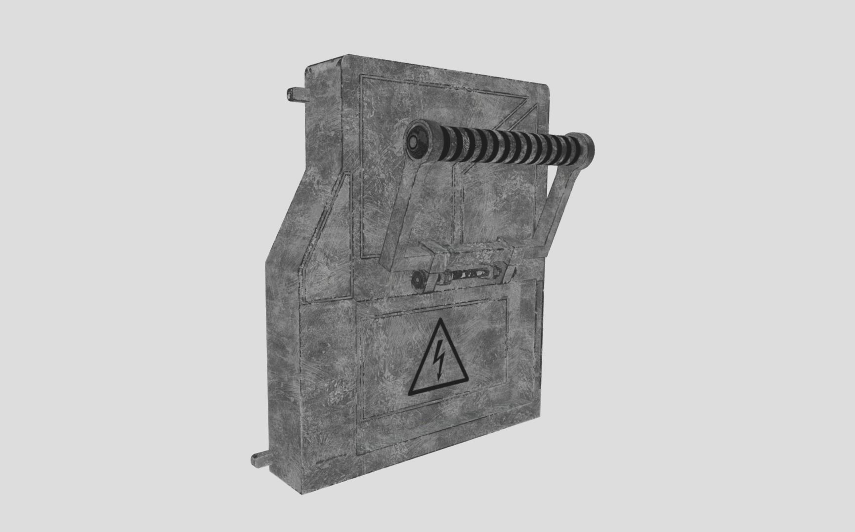 Sci-fi Panel Element Low-poly 3D model_12