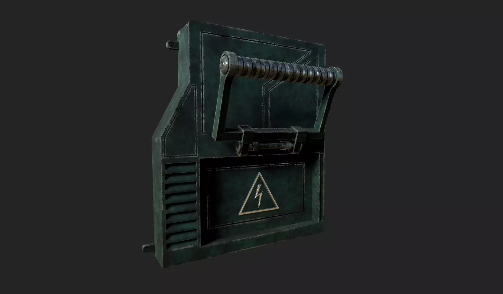 Sci-fi Panel Element Low-poly 3D model_0