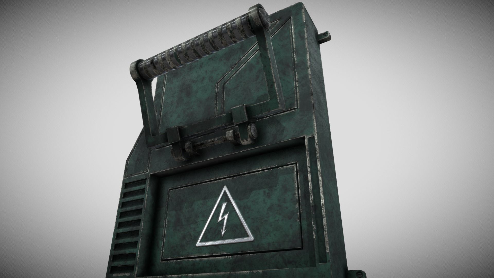 Sci-fi Panel Element Low-poly 3D model_4