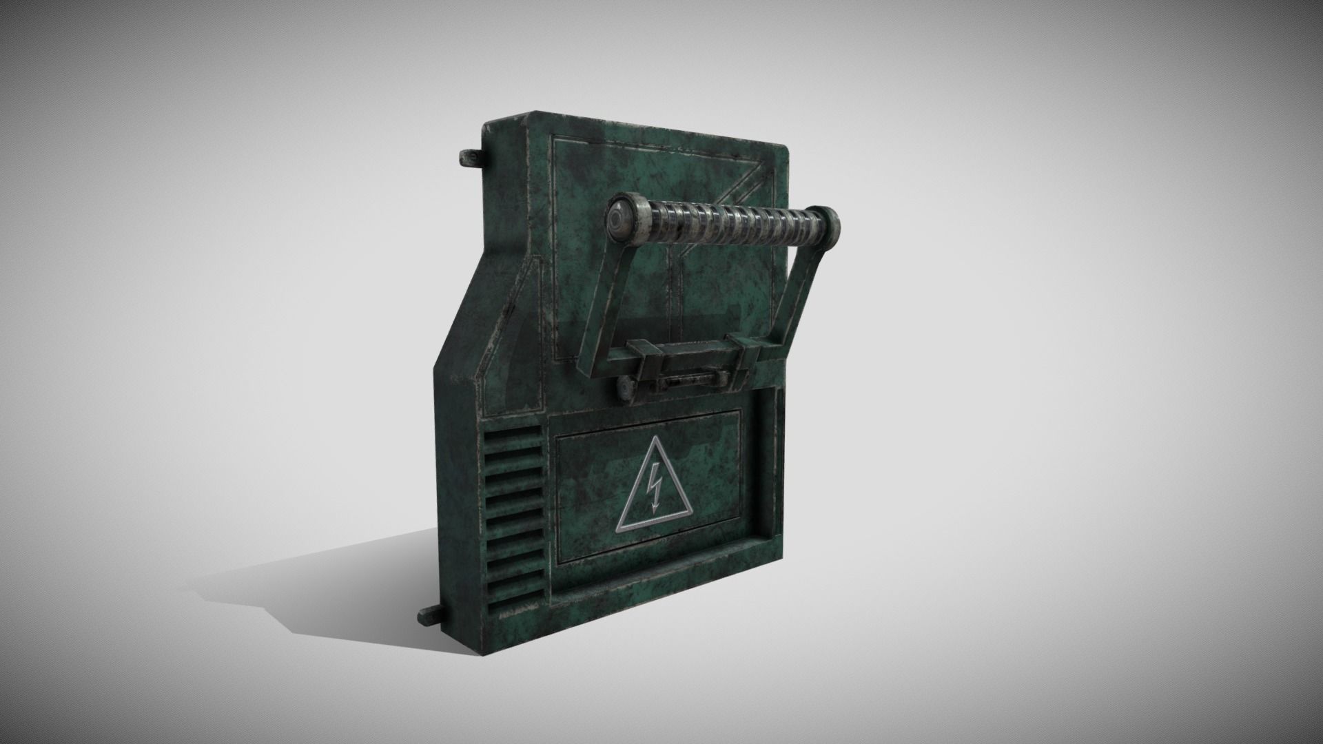 Sci-fi Panel Element Low-poly 3D model_1