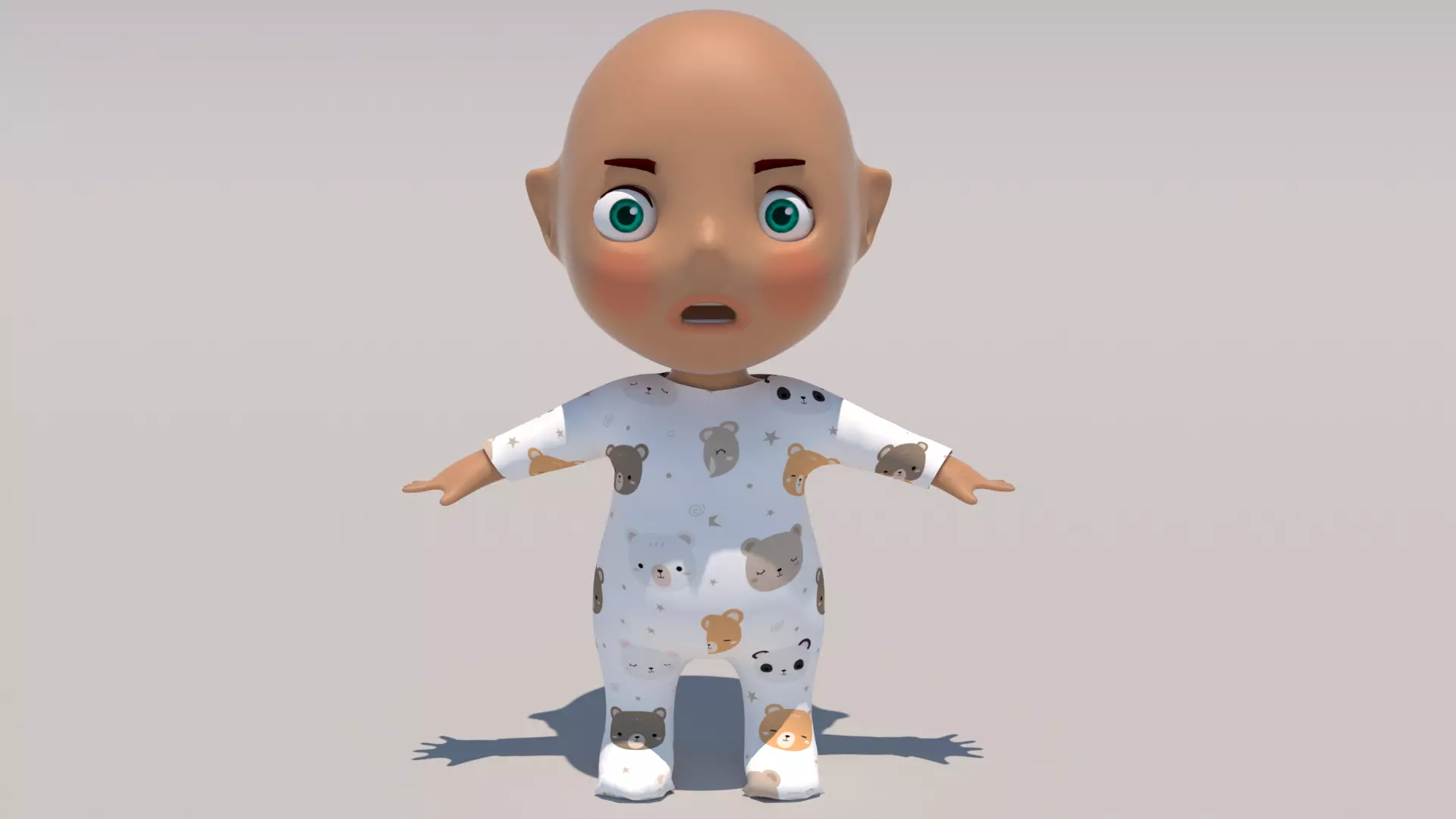 Baby boy 3D model