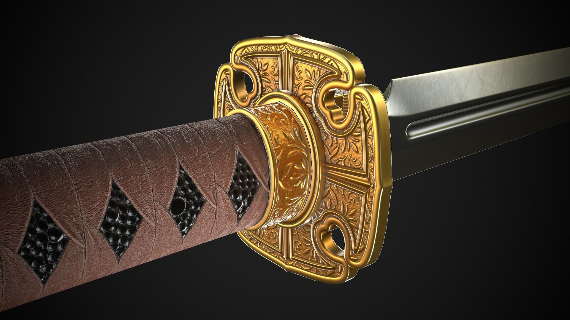 Dagger A1 Low-poly 3D model_6