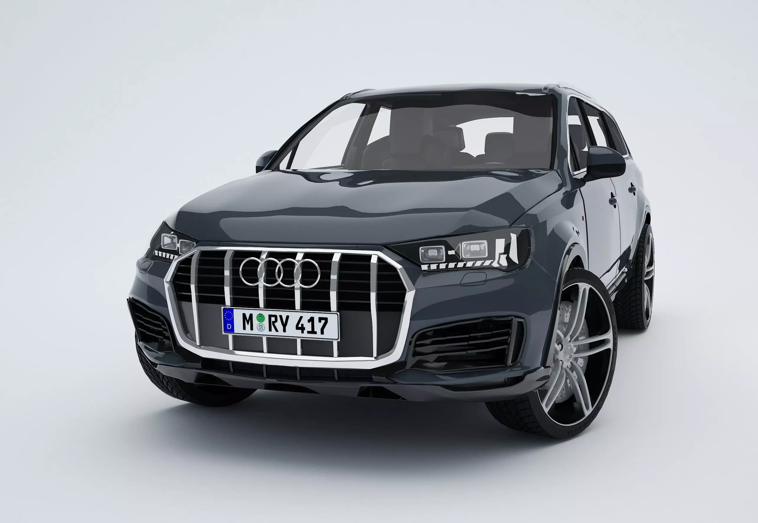 AudI Q7 TFSI 2020 Low-poly 3D model