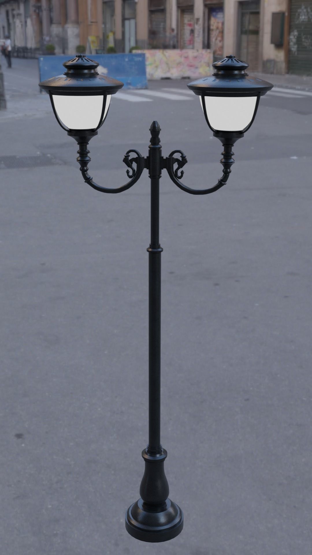 Street light Low-poly 3D model_5