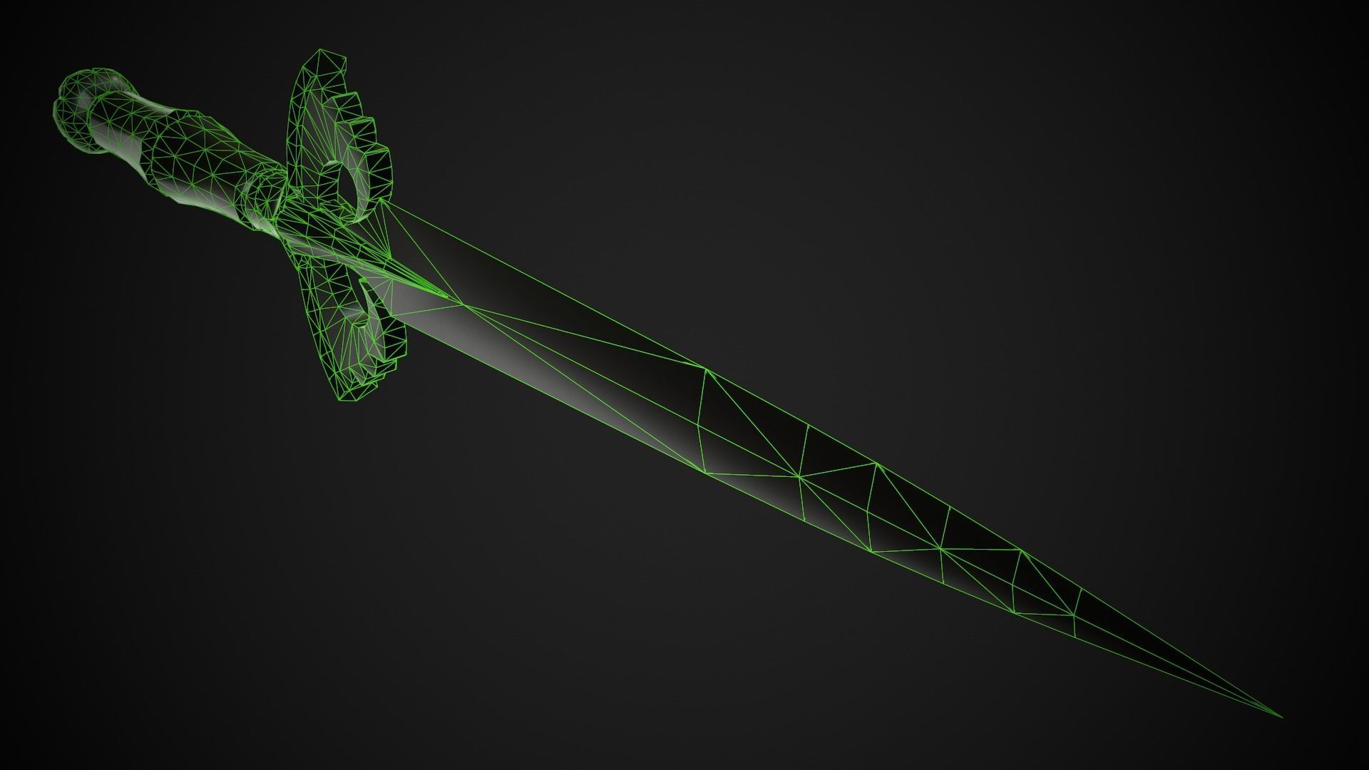 Dagger A5 Low-poly 3D model_6